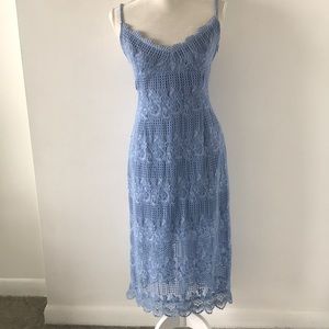 nsr short sleeve midi lace dress